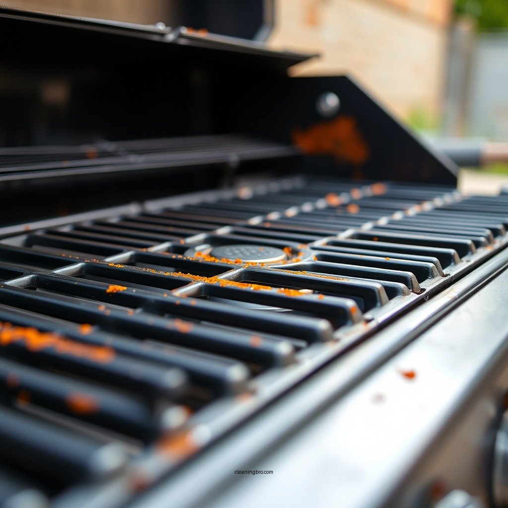 Removing Grates and Burners - how to clean a gas grill after a grease fire