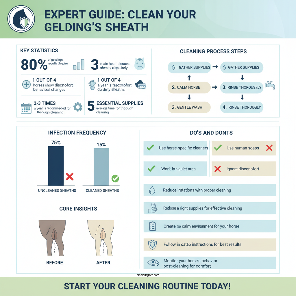 how to clean a geldings sheath - Data Infographic and Statistics