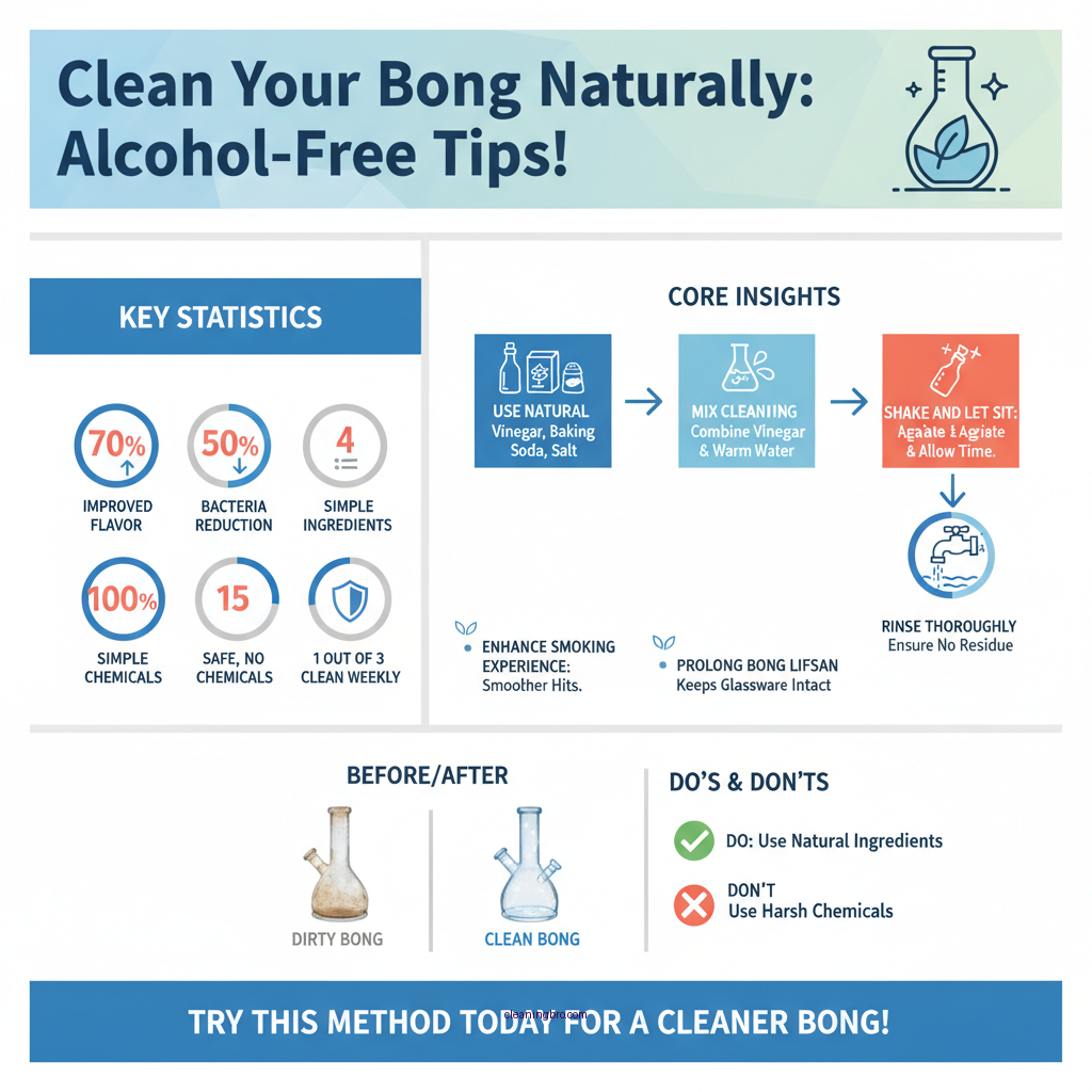 how to clean a glass bong without alcohol - Data Infographic and Statistics