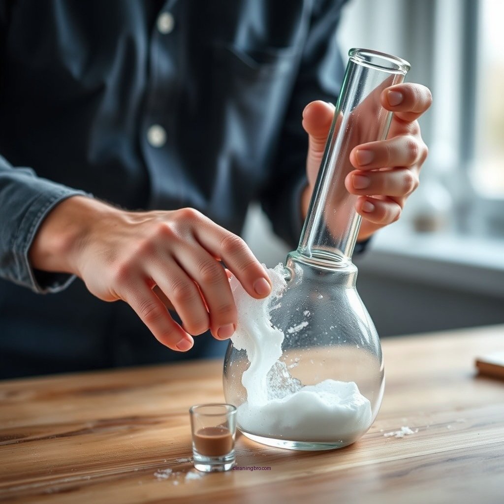 Step-by-Step Cleaning Process - how to clean a glass bong without alcohol