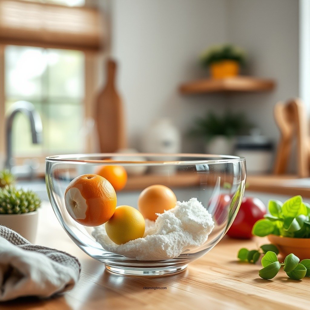 Gather Your Cleaning Supplies - how to clean a glass bowl
