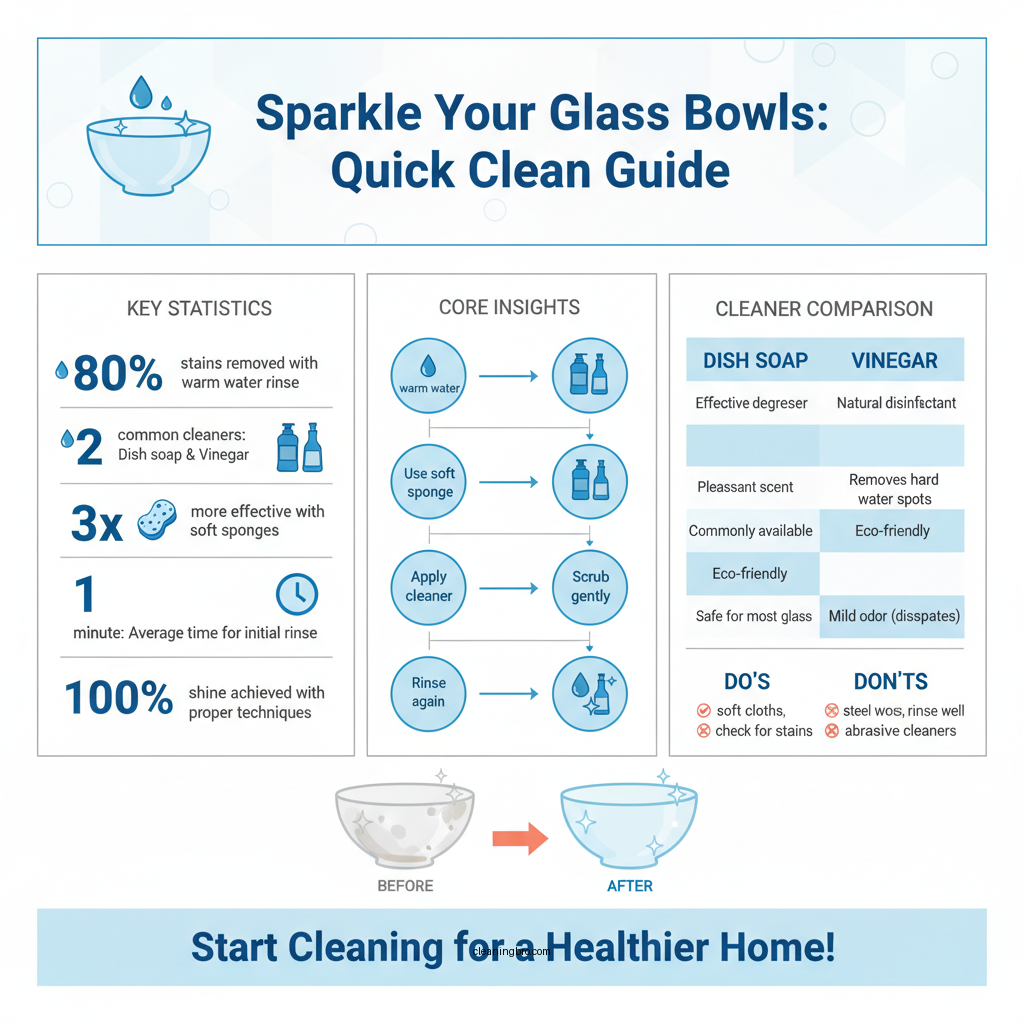 how to clean a glass bowl - Data Infographic and Statistics