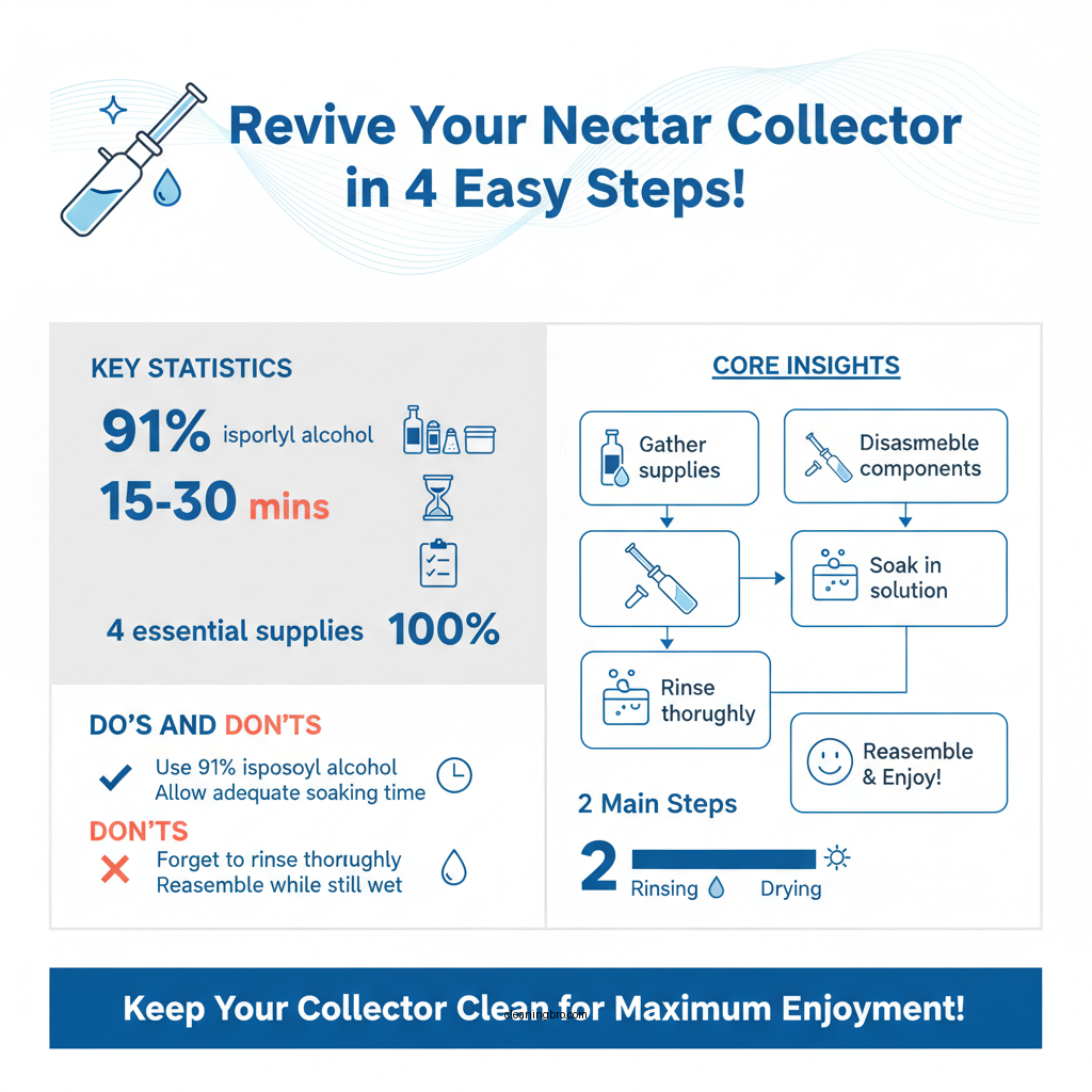 how to clean a glass nectar collector - Data Infographic and Statistics