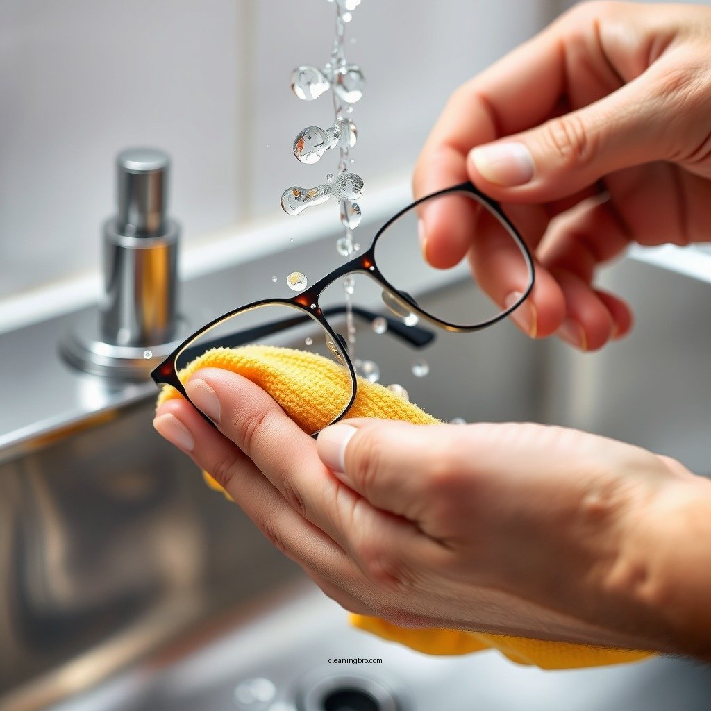Hand Washing Your Glasses Cloth - how to clean a glasses cloth