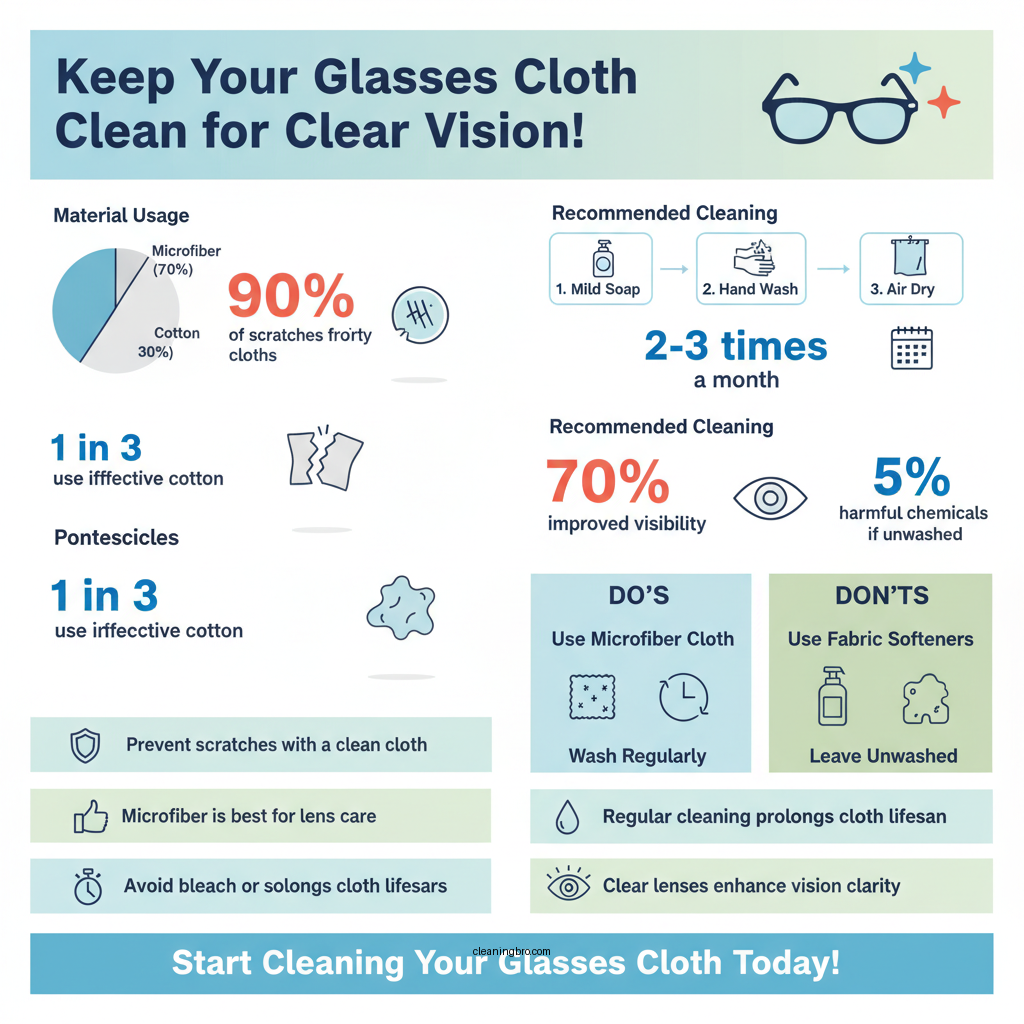 how to clean a glasses cloth - Data Infographic and Statistics