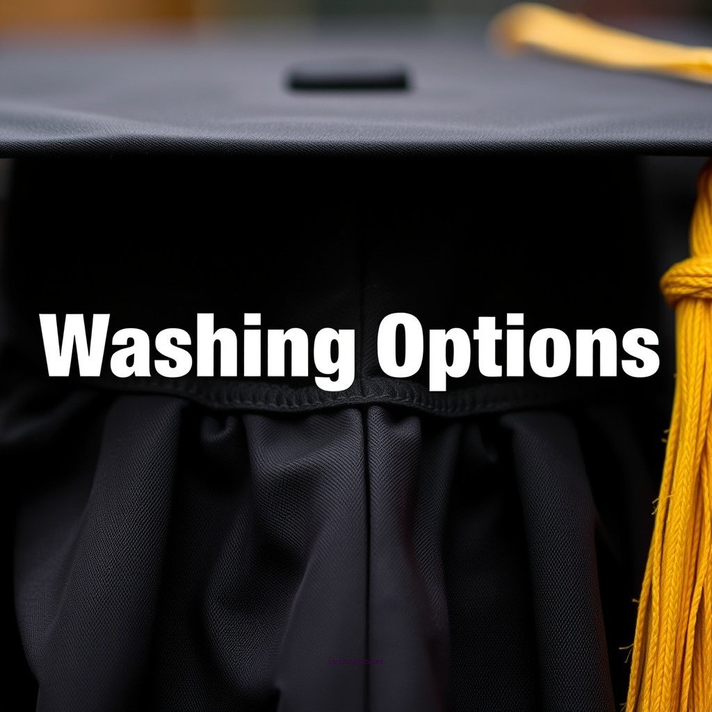 Washing Options - how to clean a graduation gown