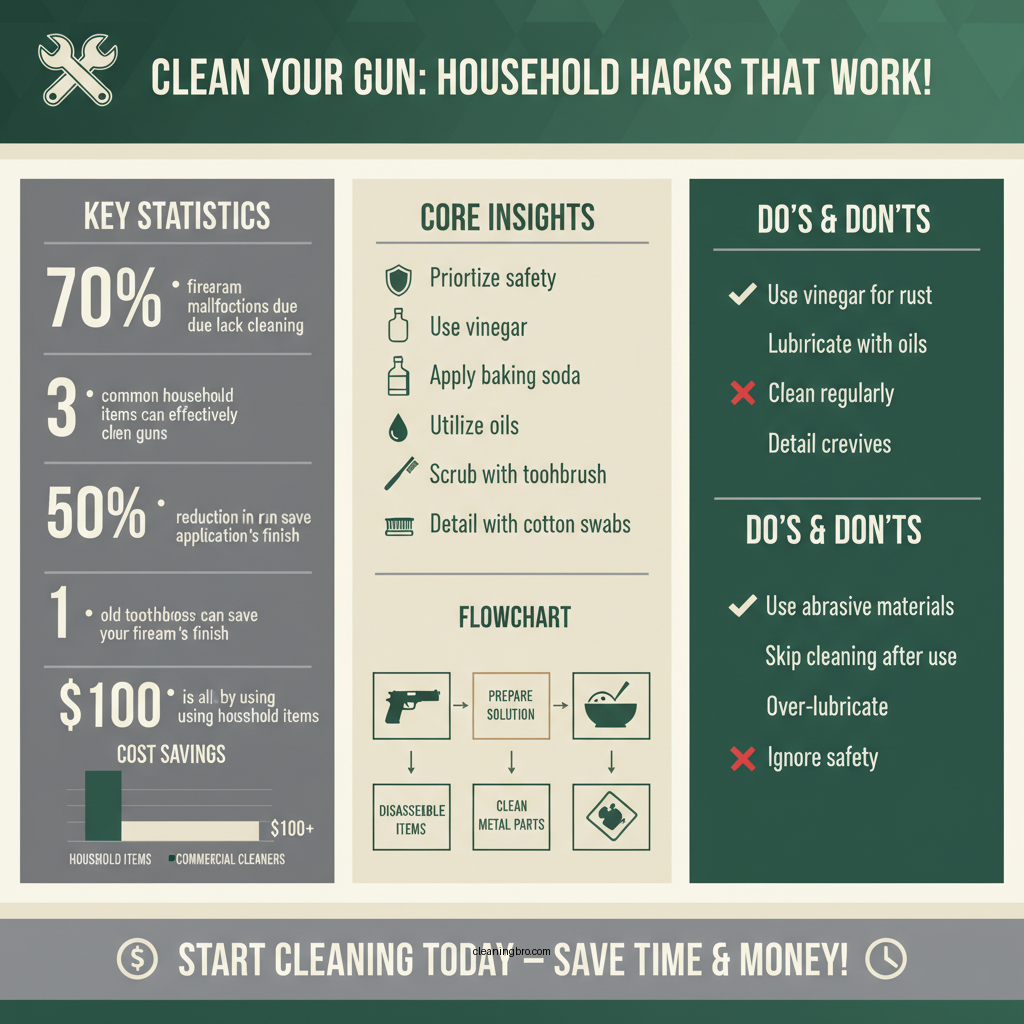 how to clean a gun with household items - Data Infographic and Statistics