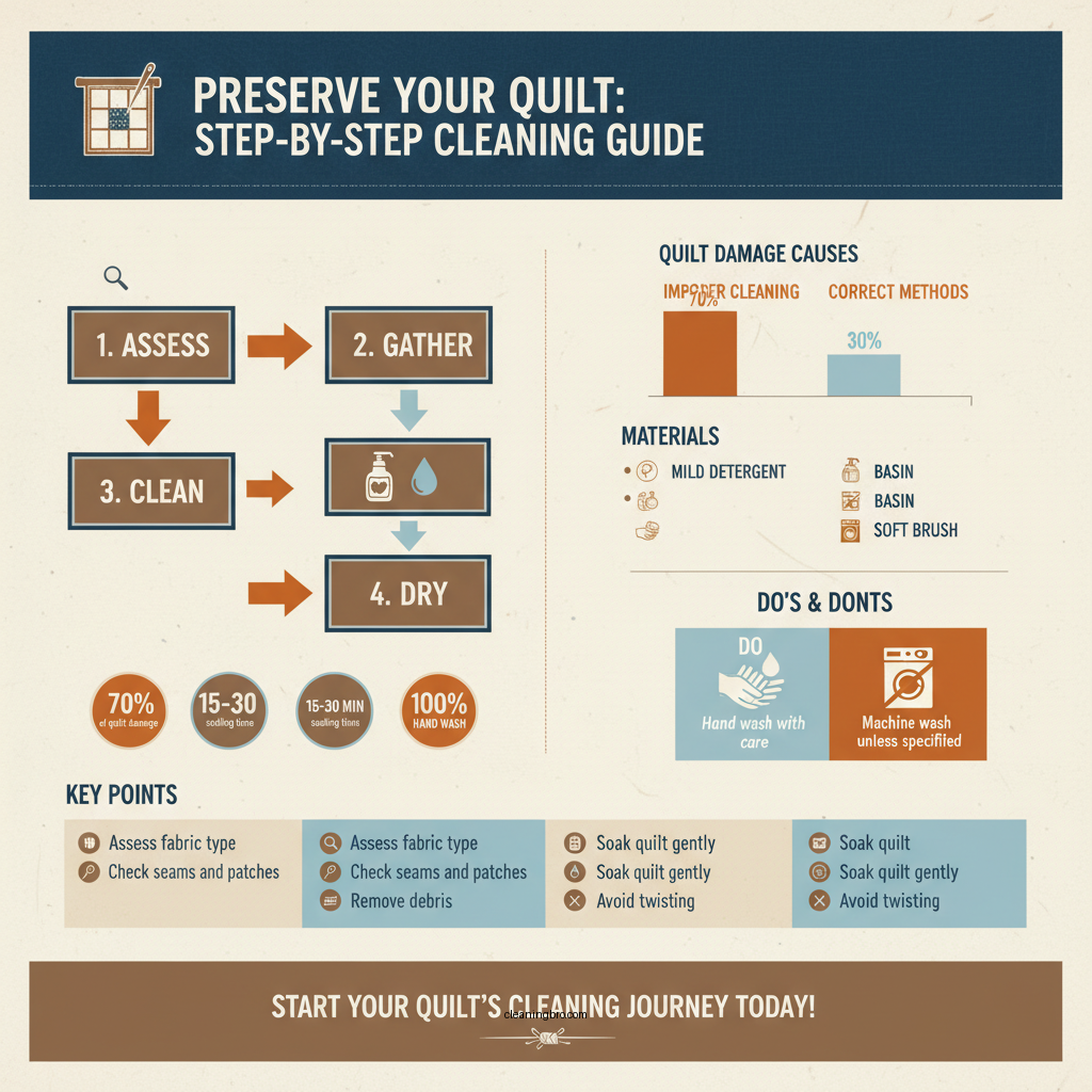 how to clean a handmade quilt - Data Infographic and Statistics
