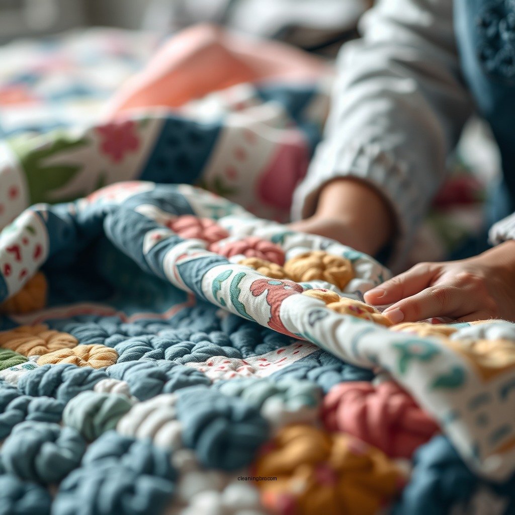 Preparing for Cleaning - how to clean a handmade quilt