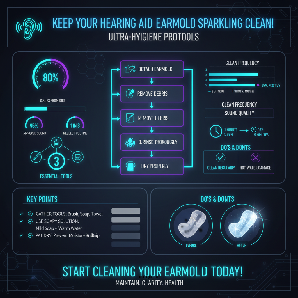 how to clean a hearing aid earmold - Data Infographic and Statistics