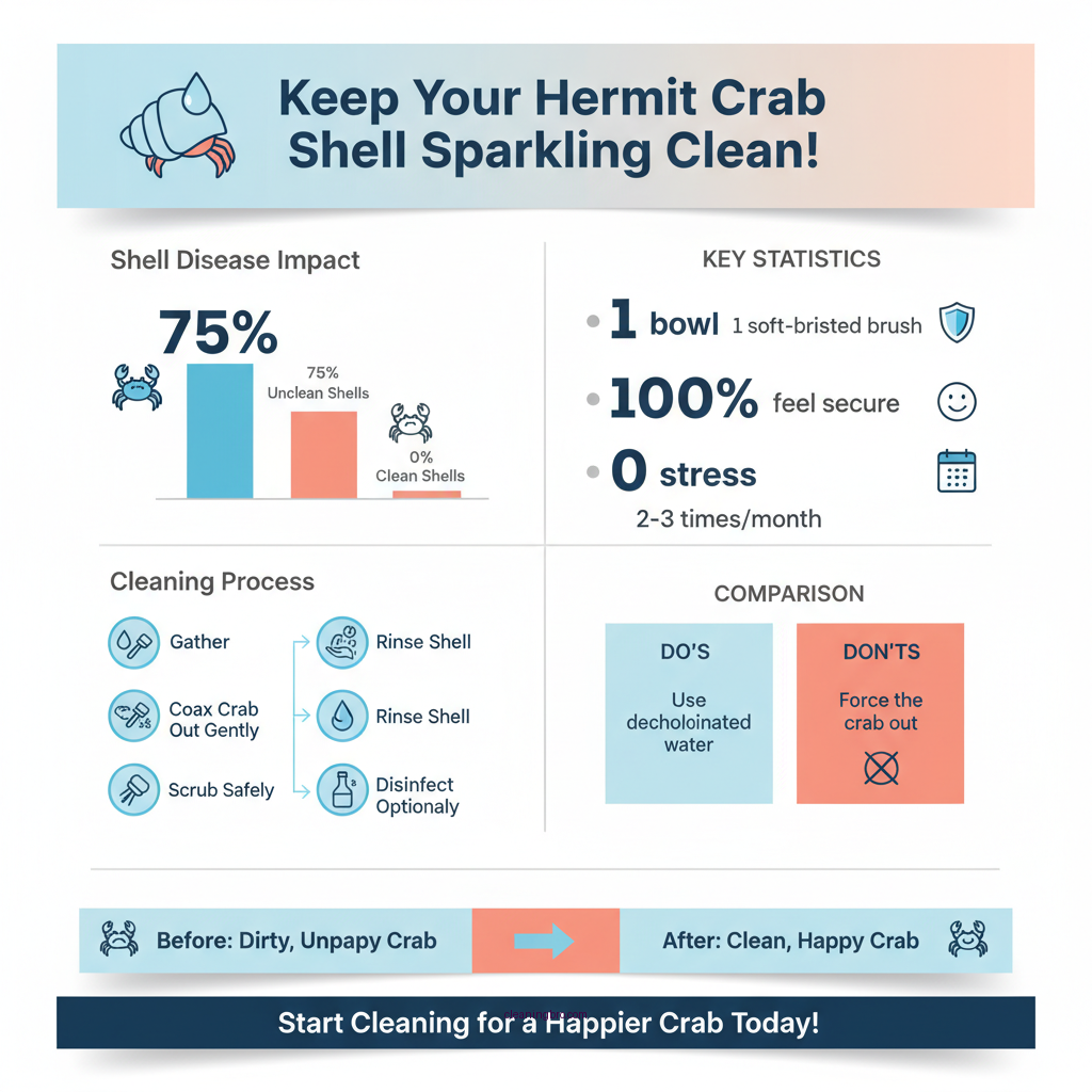 how to clean a hermit crab shell - Data Infographic and Statistics