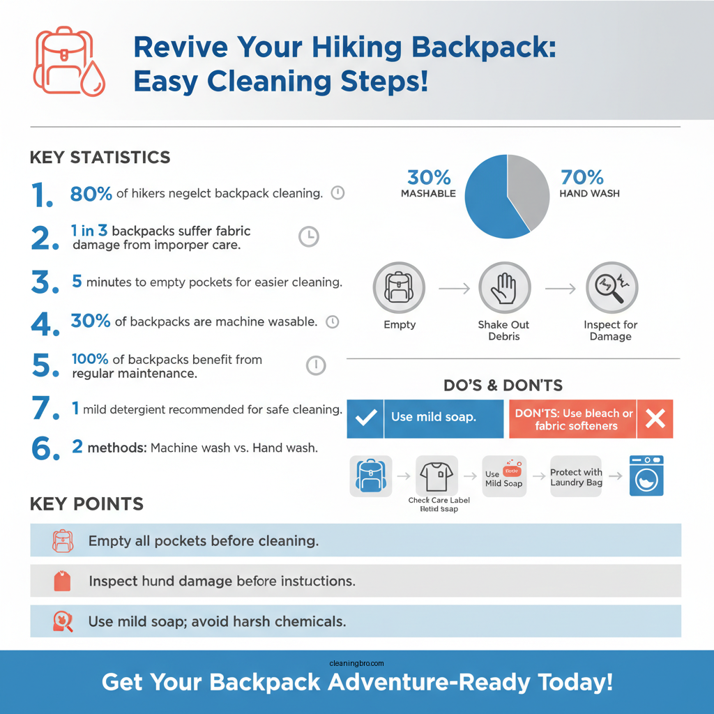 how to clean a hiking backpack - Data Infographic and Statistics