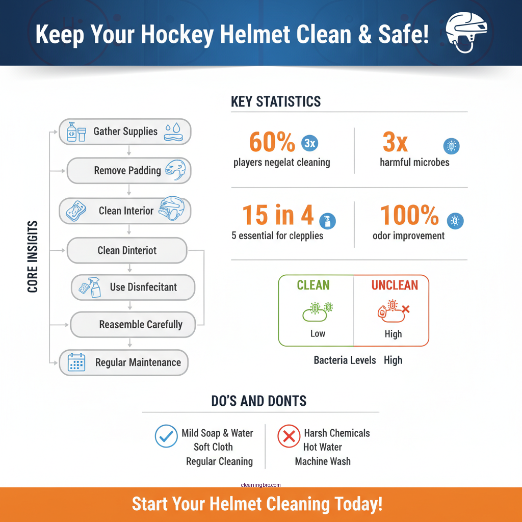 how to clean a hockey helmet - Data Infographic and Statistics
