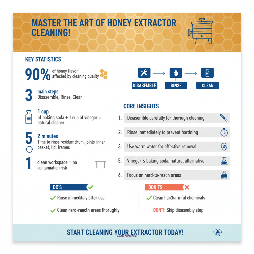 how to clean a honey extractor - Data Infographic and Statistics