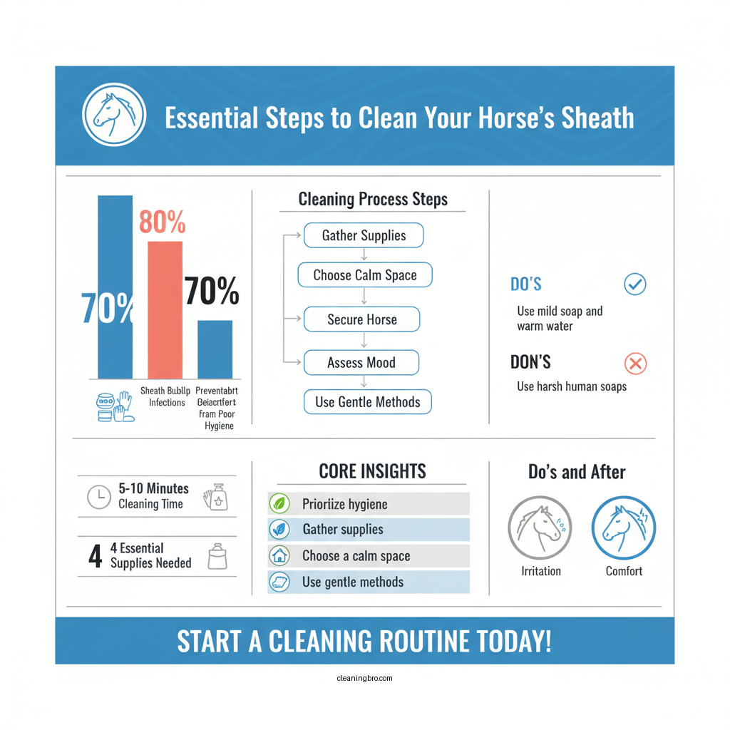 how to clean a horse sheath - Data Infographic and Statistics