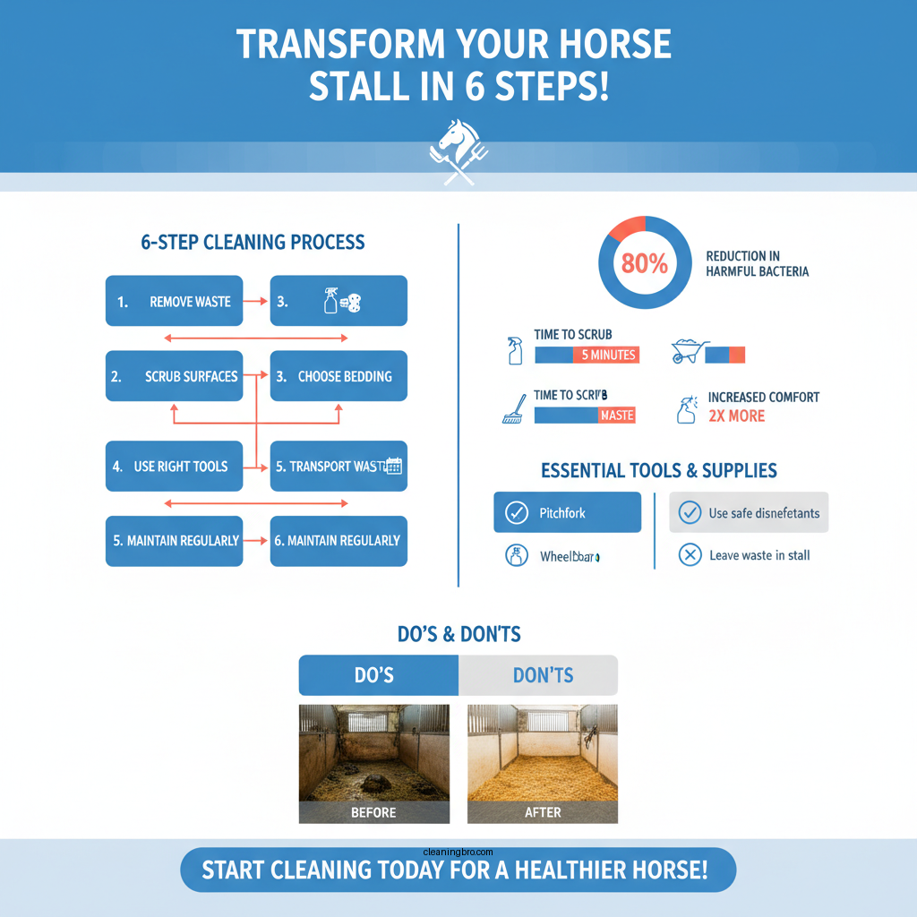how to clean a horse stall - Data Infographic and Statistics