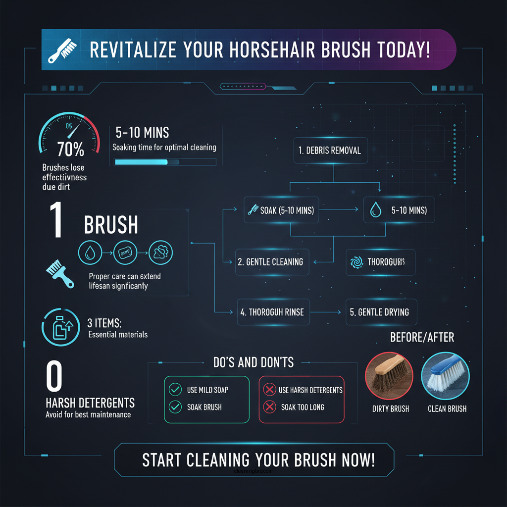 how to clean a horsehair brush - Data Infographic and Statistics