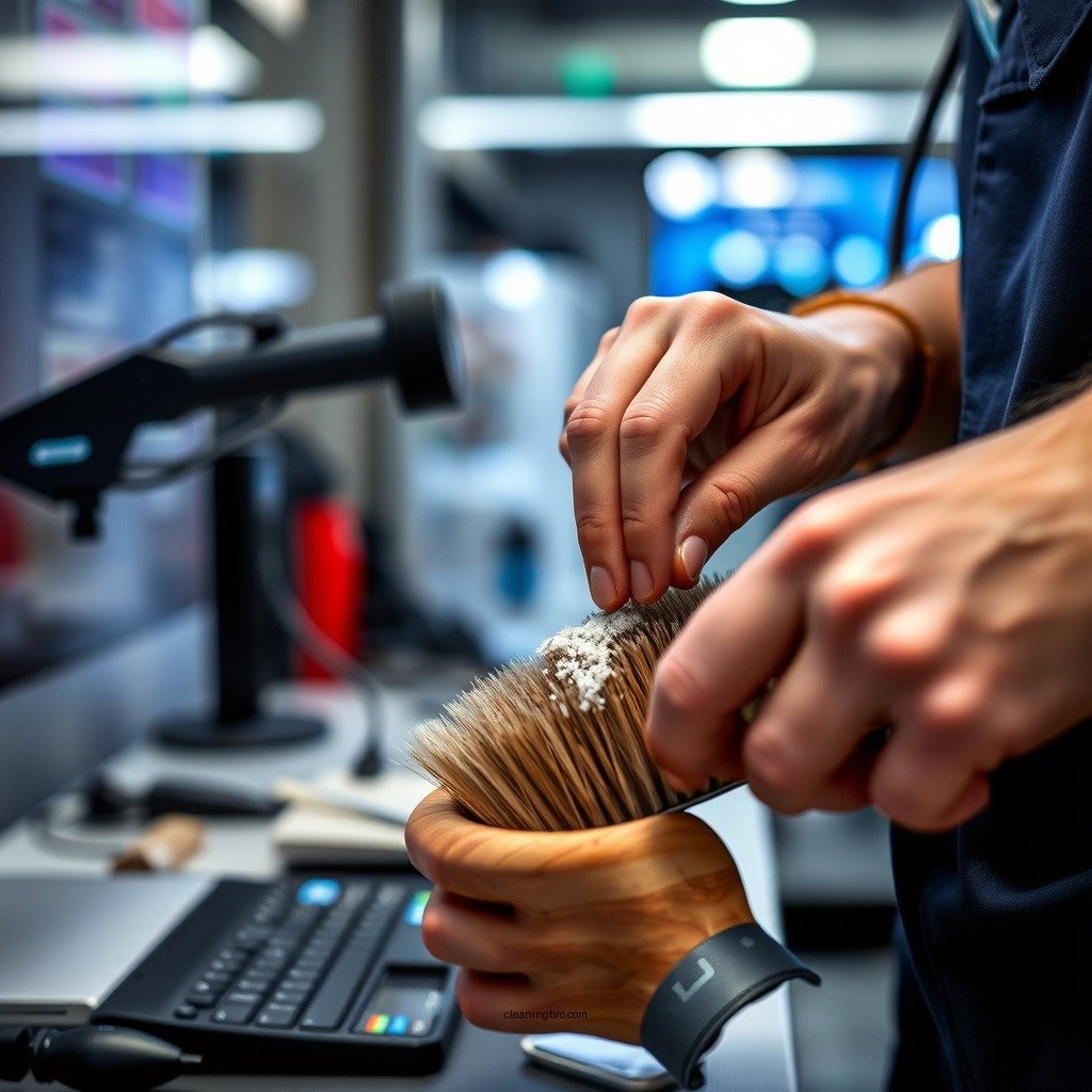 Step-by-Step Cleaning Process - how to clean a horsehair brush