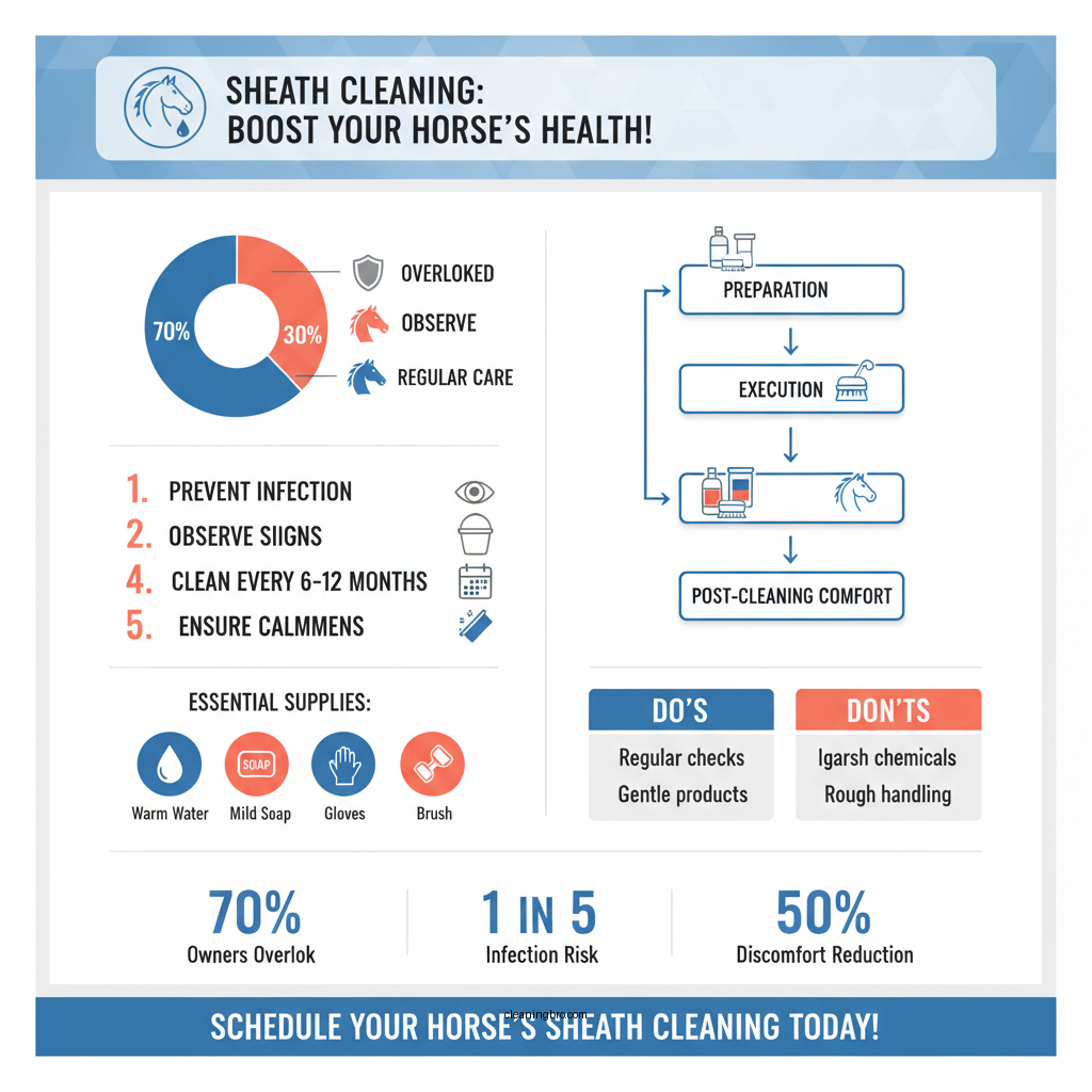 how to clean a horses sheath - Data Infographic and Statistics