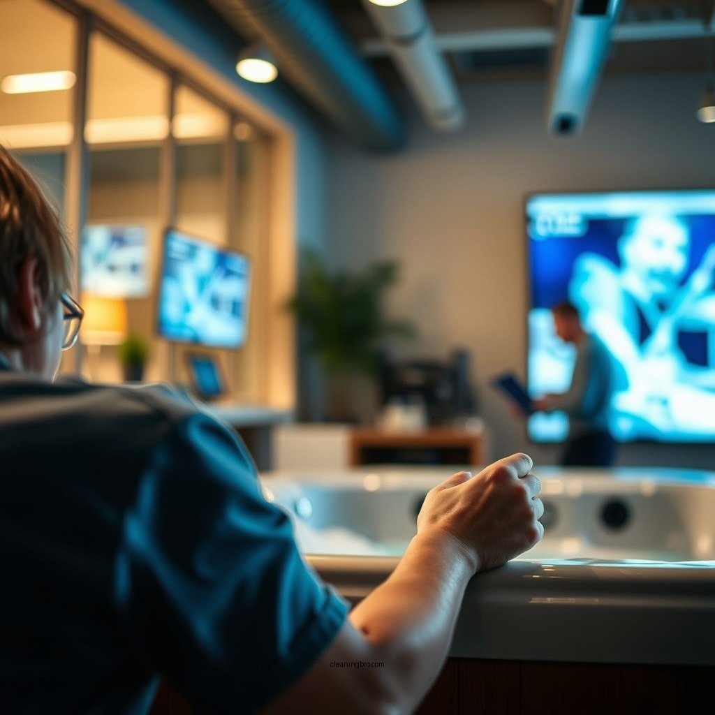 Rinse the Interior Surfaces - how to clean a hot tub after draining