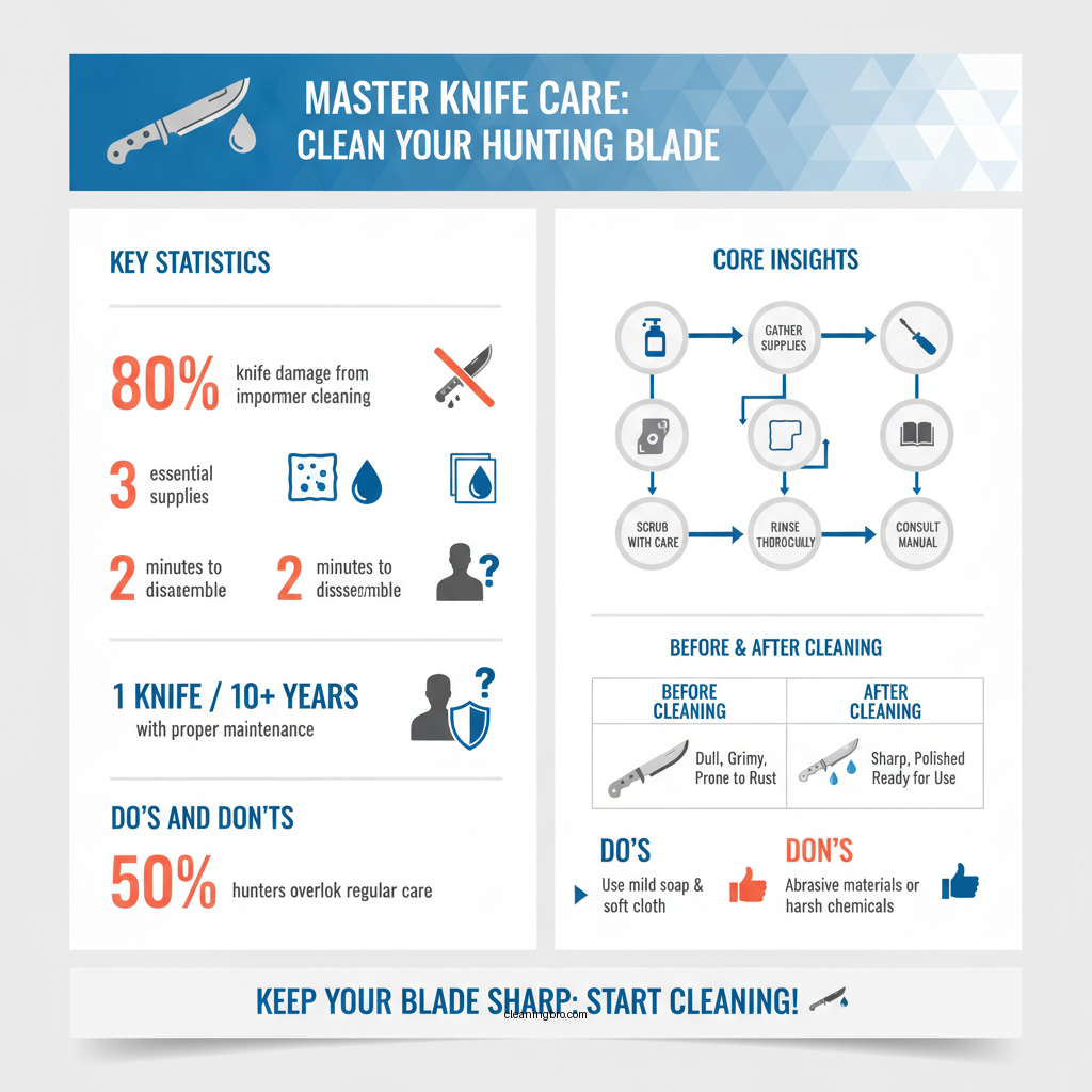 how to clean a hunting knife - Data Infographic and Statistics