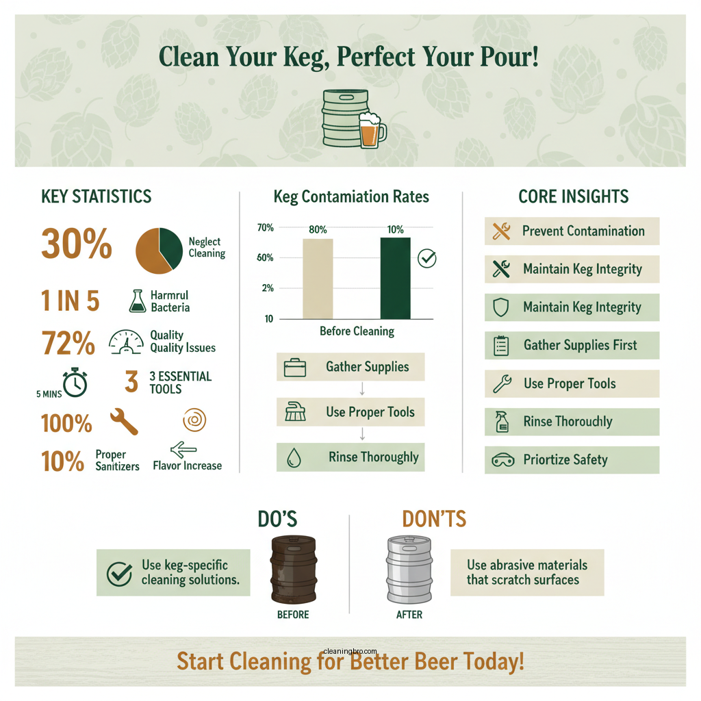 how to clean a keg - Data Infographic and Statistics