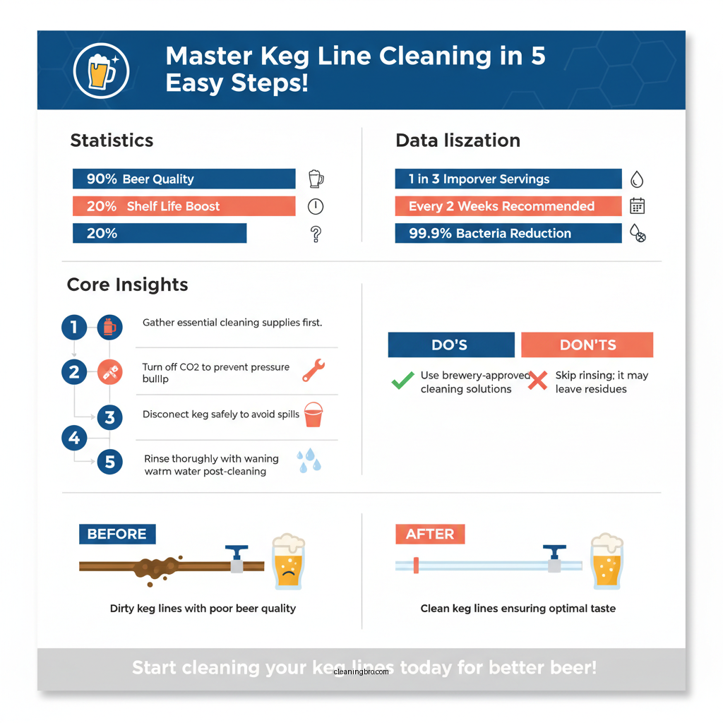 how to clean a keg line - Data Infographic and Statistics