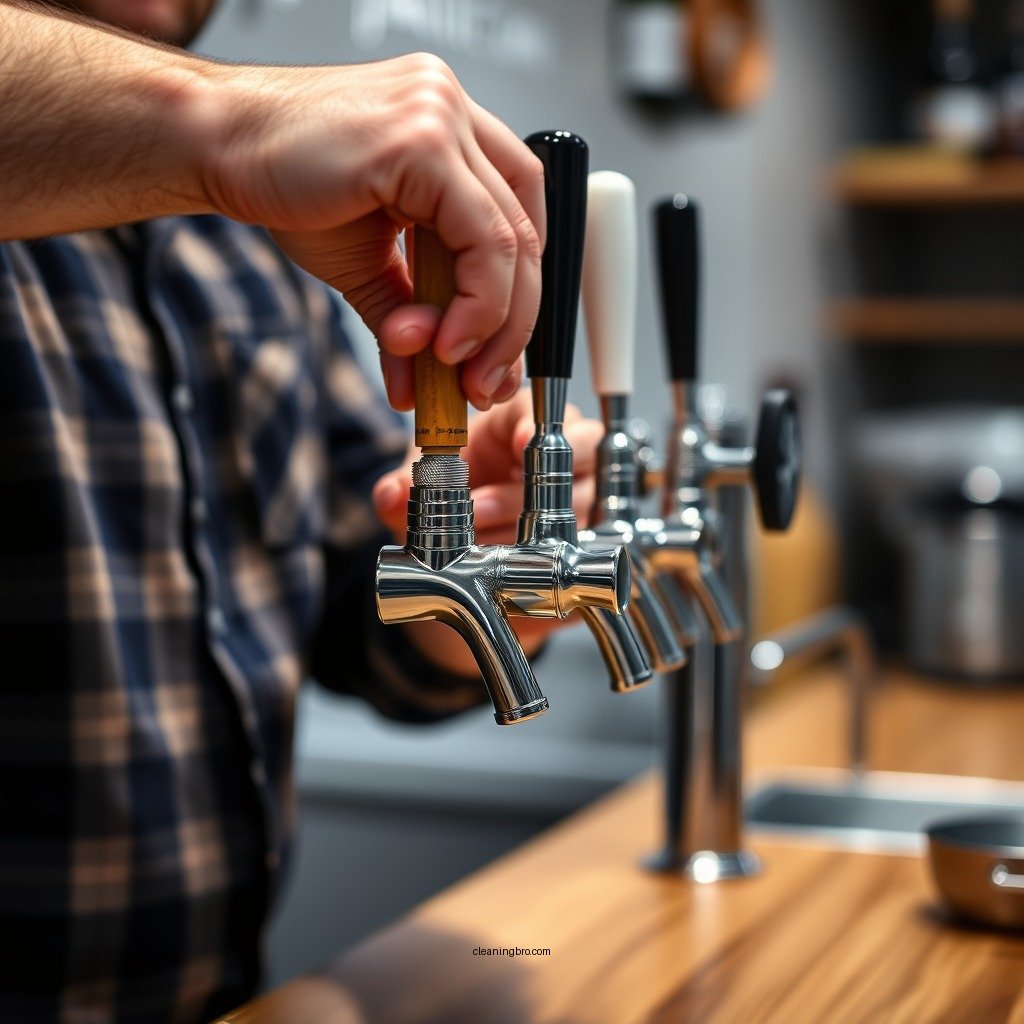 Disassemble the Kegerator Tap - how to clean a kegerator tap