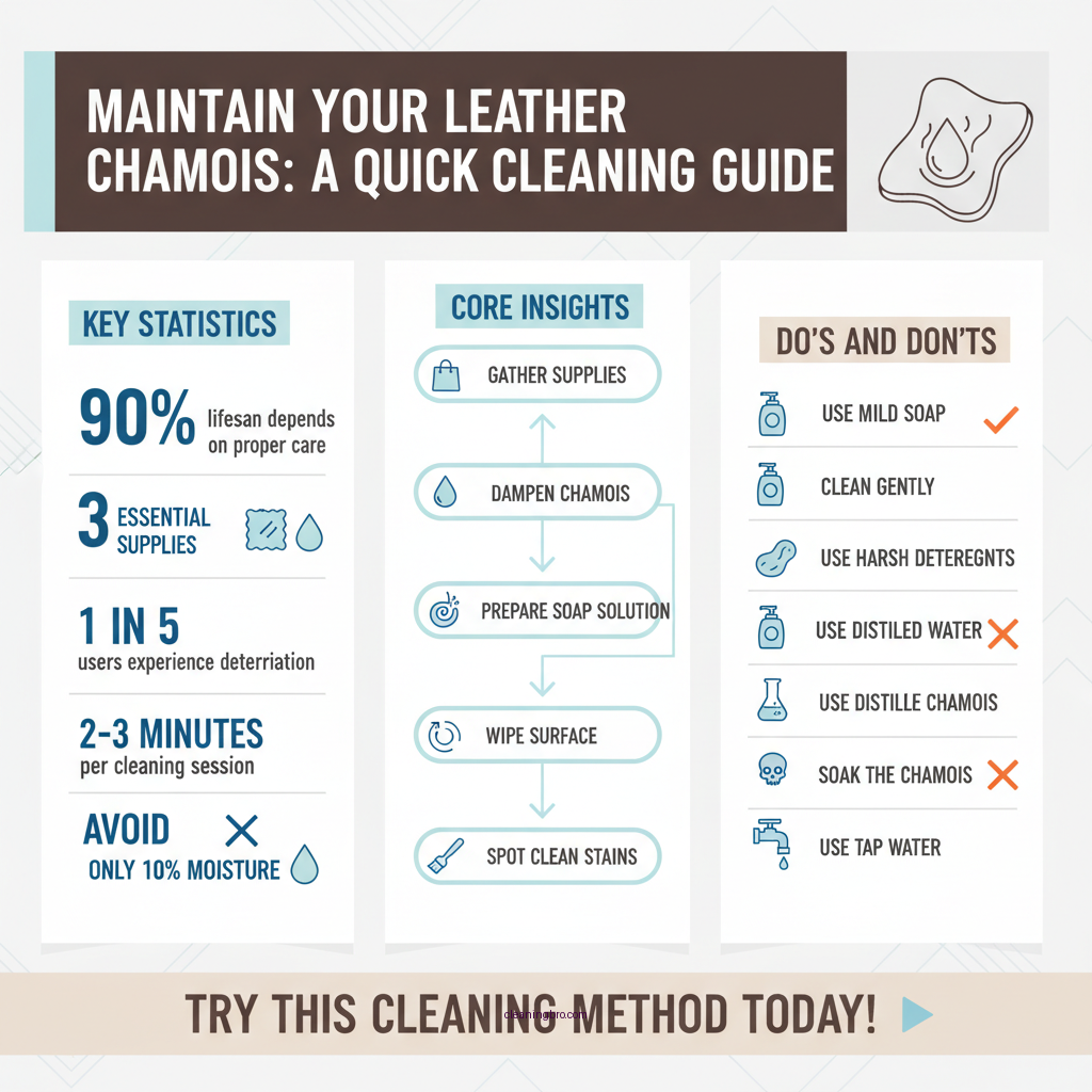 how to clean a leather chamois - Data Infographic and Statistics