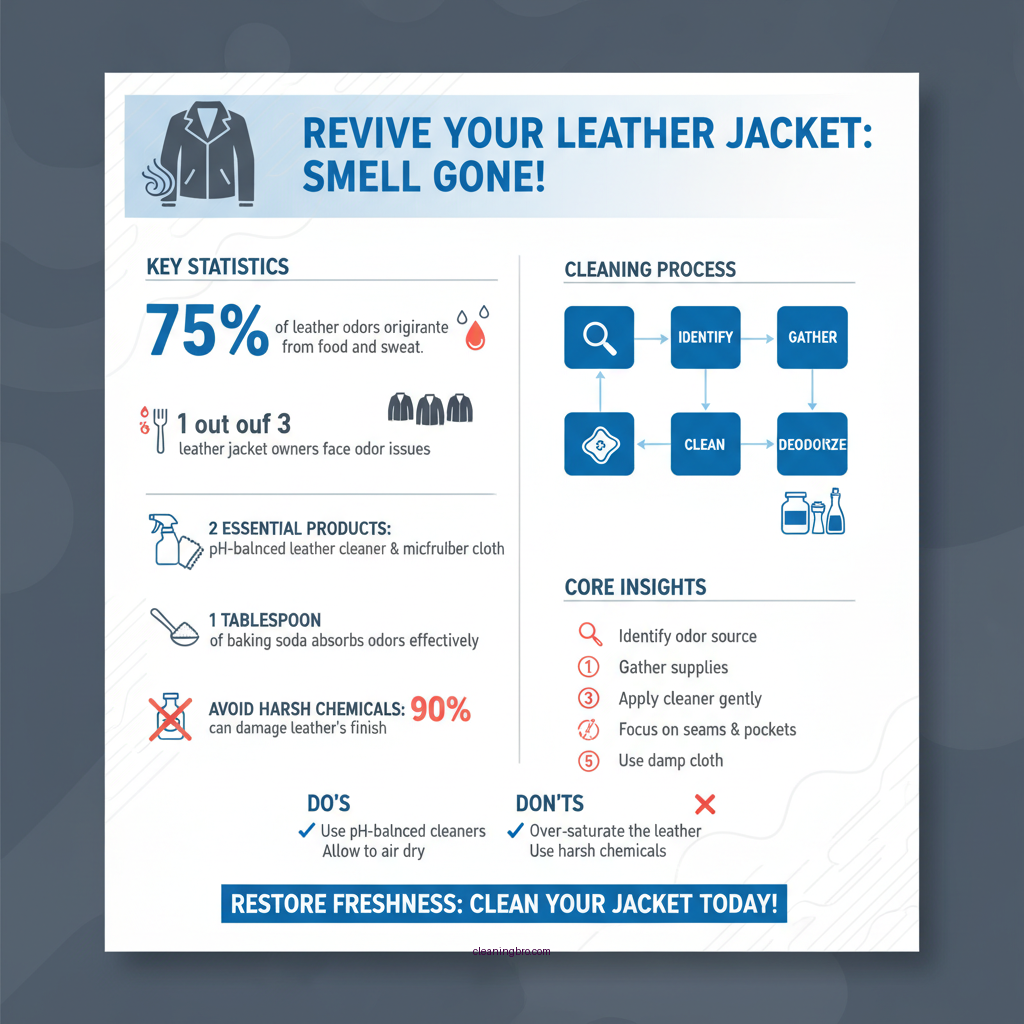 how to clean a leather jacket that smells - Data Infographic and Statistics