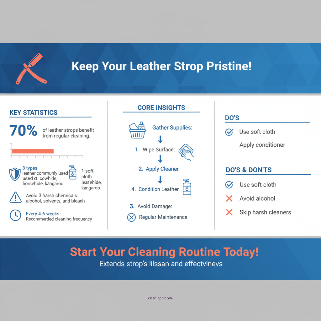 how to clean a leather strop - Data Infographic and Statistics