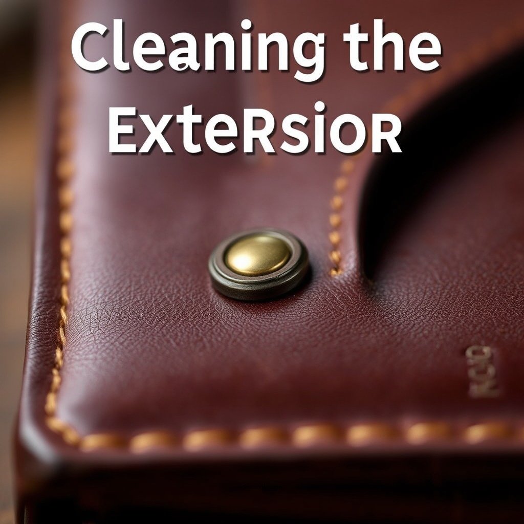 Cleaning the Exterior - how to clean a leather wallet