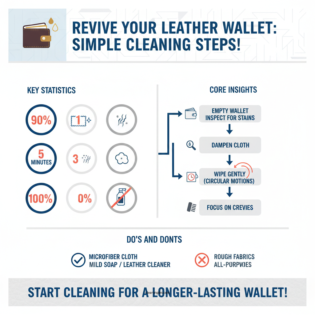 how to clean a leather wallet - Data Infographic and Statistics