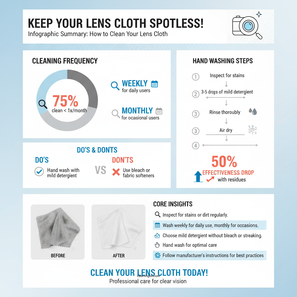how to clean a lens cloth - Data Infographic and Statistics