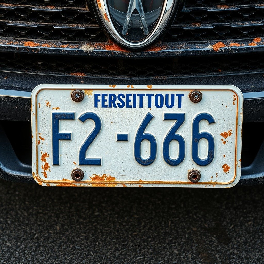 Initial Preparation - how to clean a license plate