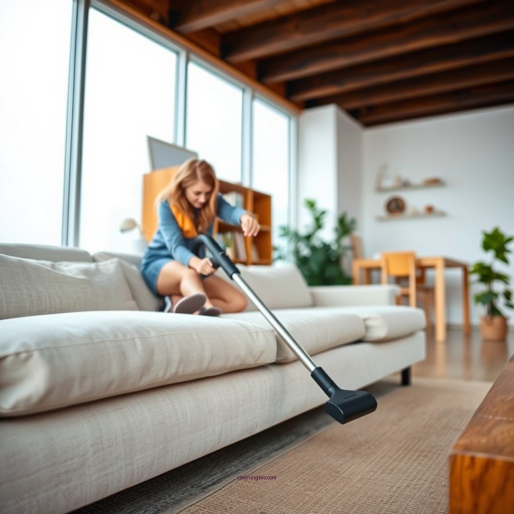 Regular Maintenance: Vacuuming Your Couch - how to clean a linen couch