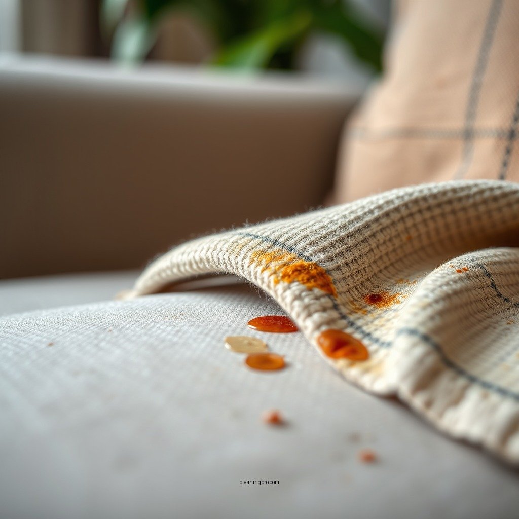 Spot Cleaning Stains - how to clean a linen sofa