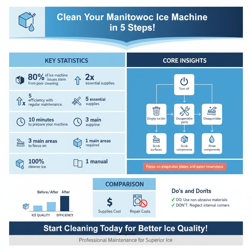 how to clean a manitowoc ice machine - Data Infographic and Statistics