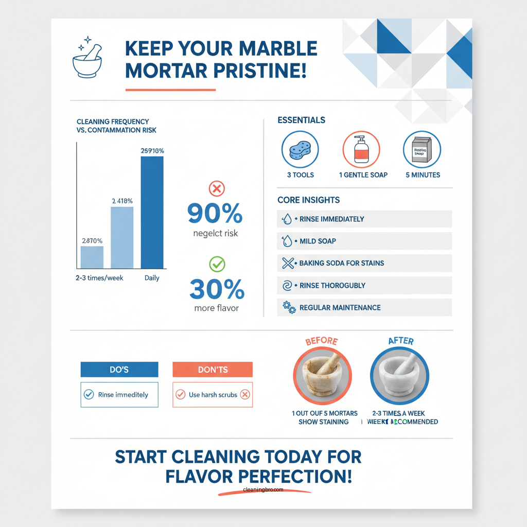 how to clean a marble mortar and pestle - Data Infographic and Statistics