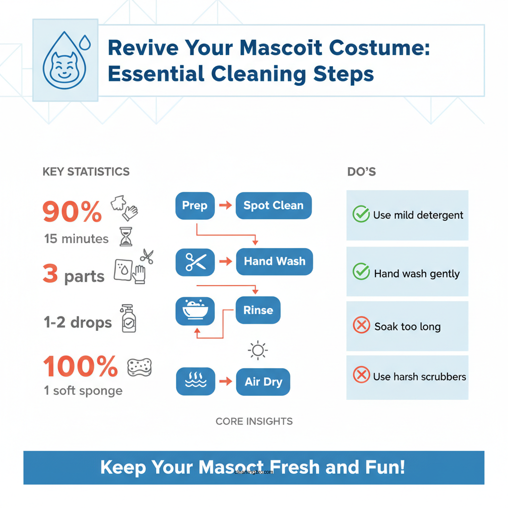 how to clean a mascot costume - Data Infographic and Statistics