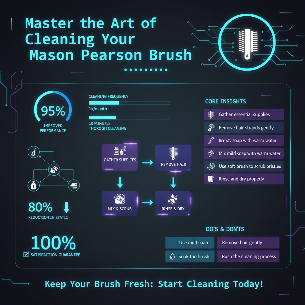 how to clean a mason pearson hair brush - Data Infographic and Statistics