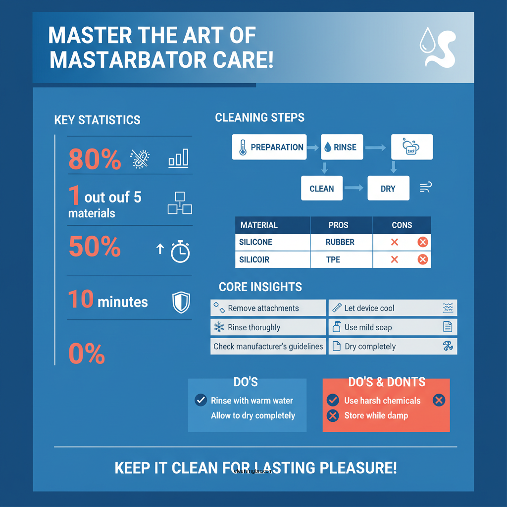 how to clean a masturbator - Data Infographic and Statistics