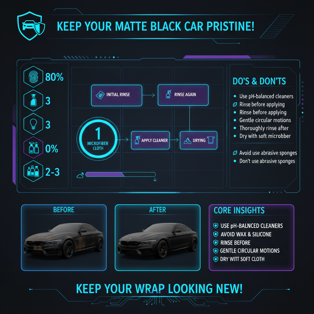 how to clean a matte black wrapped car - Data Infographic and Statistics