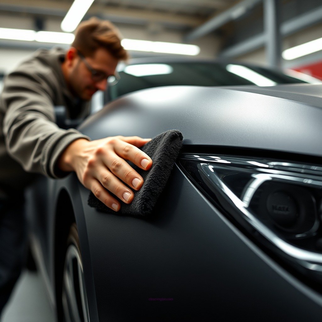 Step-by-Step Cleaning Process - how to clean a matte black wrapped car