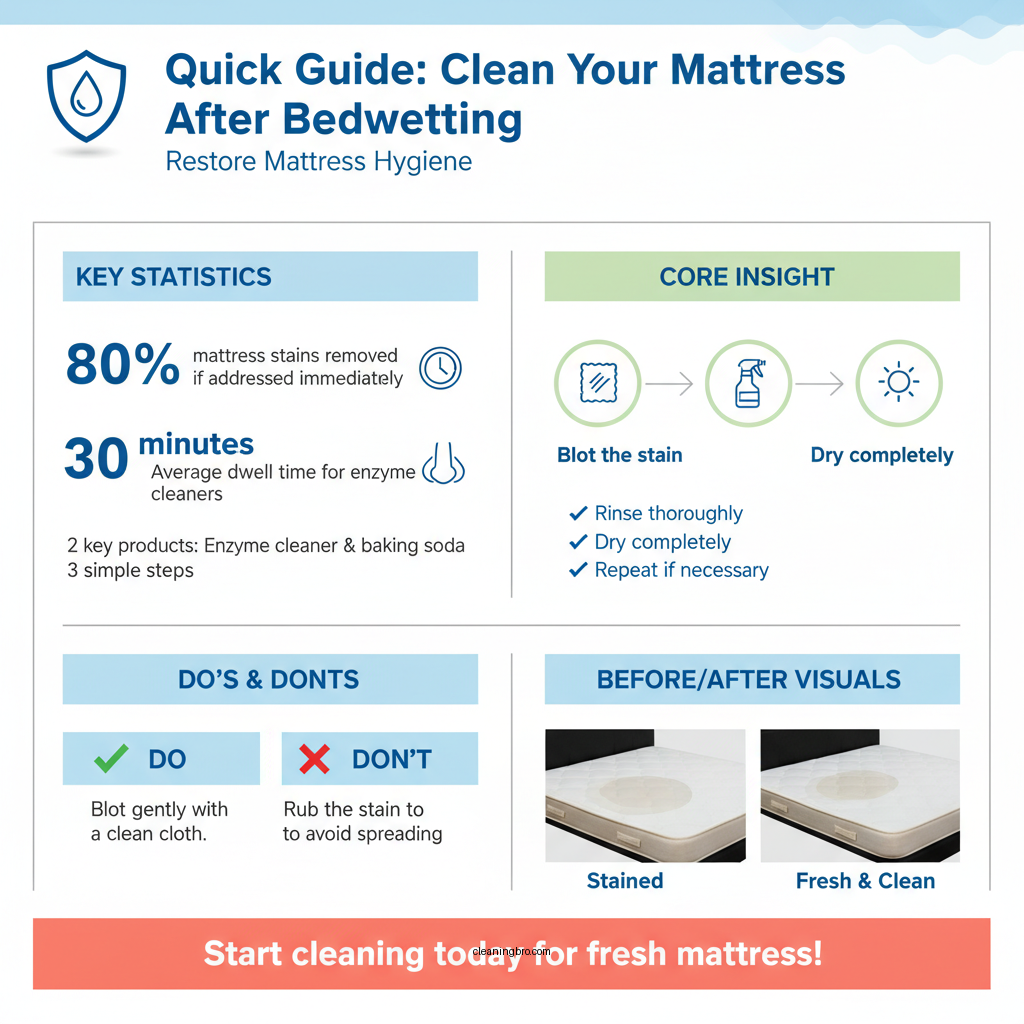 how to clean a mattress after bedwetting - Data Infographic and Statistics