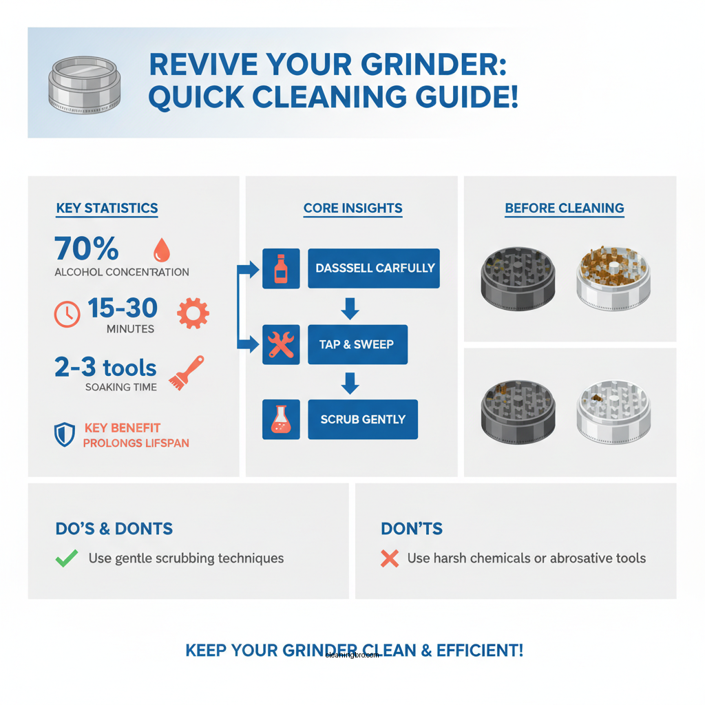 how to clean a metal grinder - Data Infographic and Statistics