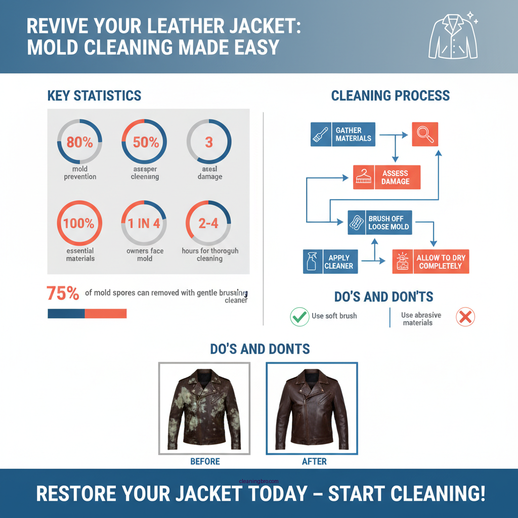 how to clean a moldy leather jacket - Data Infographic and Statistics