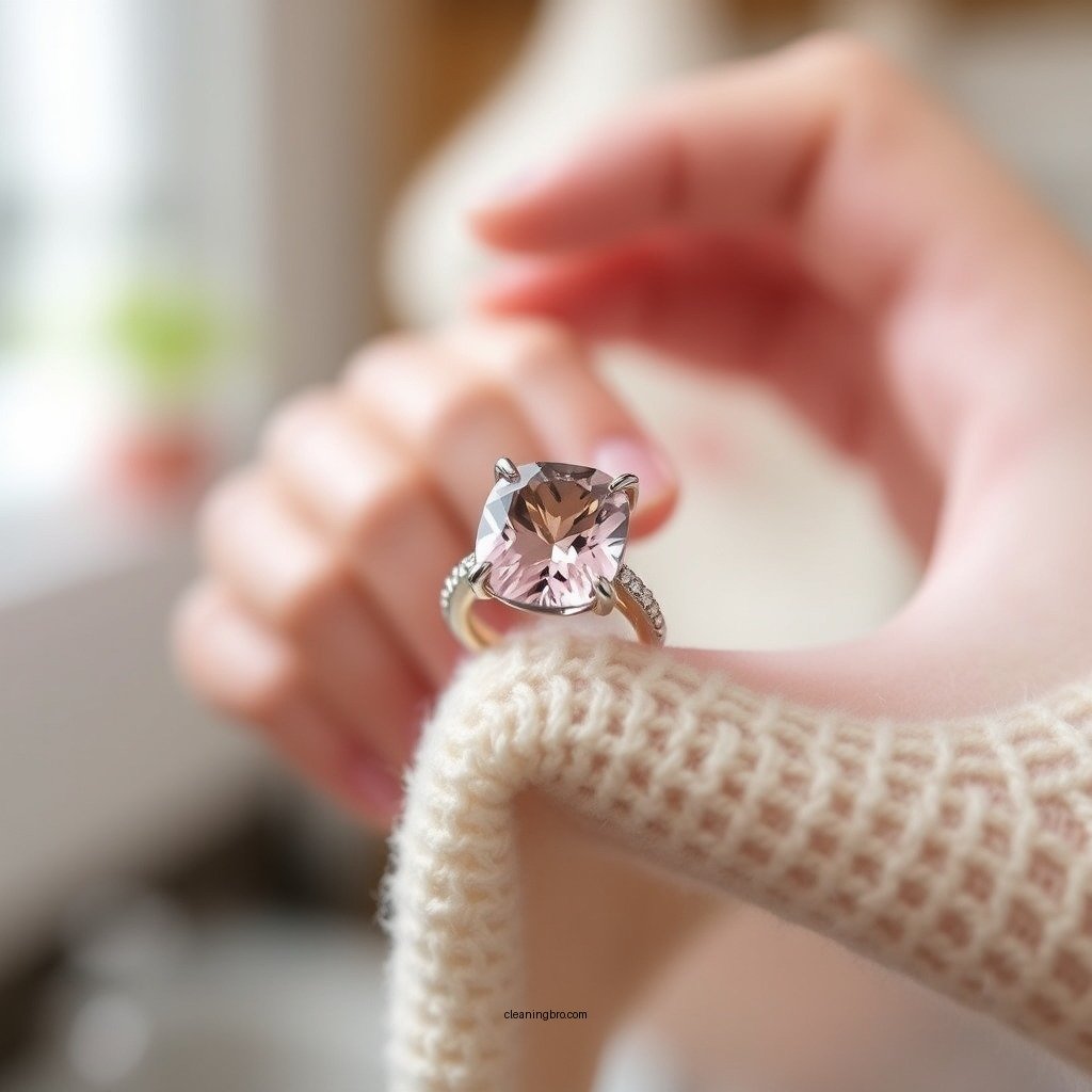 Basic Cleaning Method - how to clean a morganite ring