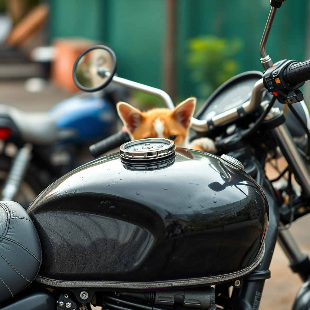 Drain the Petrol Tank - how to clean a motorcycle petrol tank