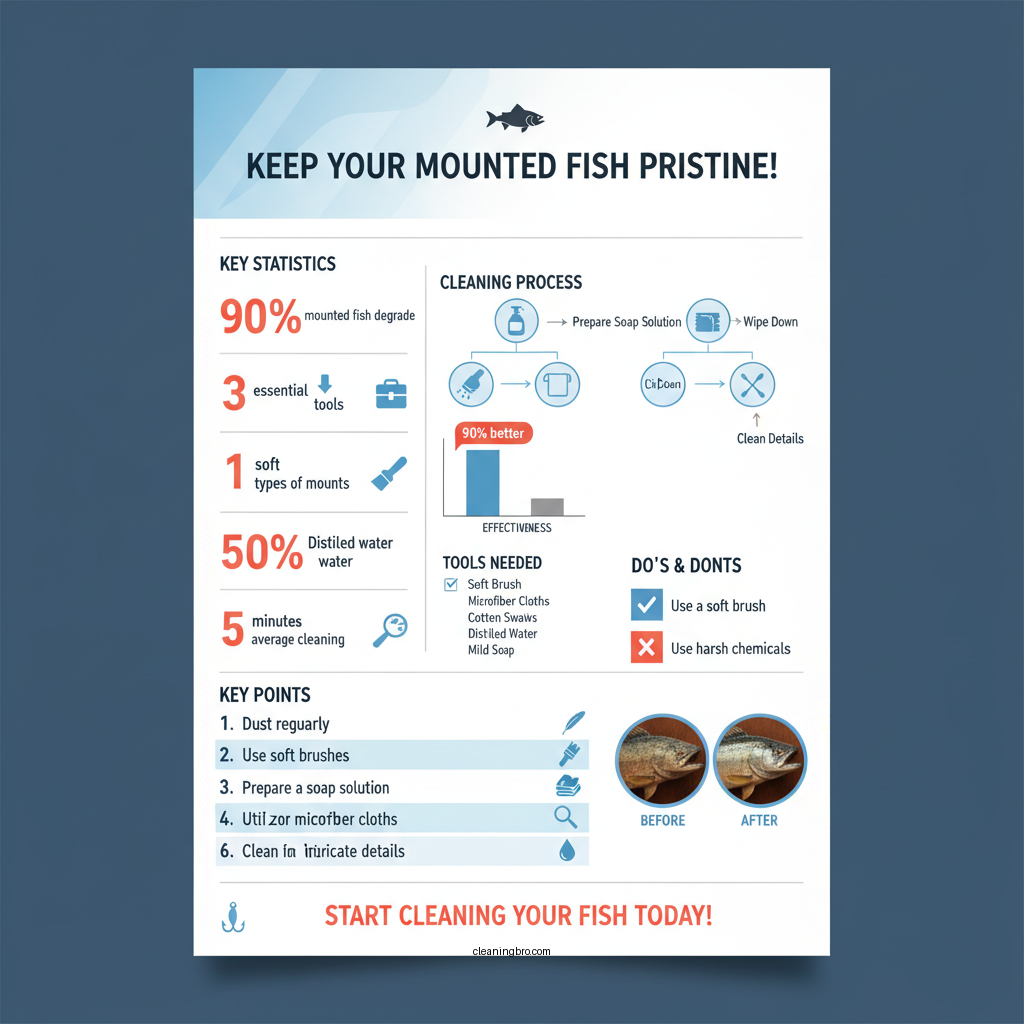 how to clean a mounted fish - Data Infographic and Statistics